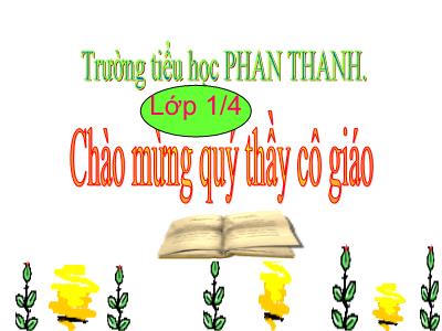 Bài giảng Học vần Lớp 1 - Bài 14: d - D - Năm học 2015-2016 - Trường tiểu học Phan Thanh