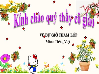 Bài giảng môn Tiếng Việt Lớp 1 - Bài 5: Sinh nhật của voi con