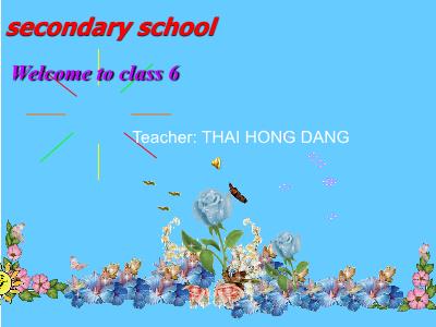 Bài giảng Tiếng Anh Lớp 1 - Unit 6: Places - Period 36: Around the house C 3, 4, 6 - Thái Hồng Đăng