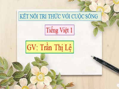 Bài giảng Tiếng Việt Lớp 1 - Bài 5: Sinh nhật của voi con - Trần Thị Lệ