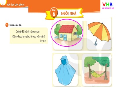Bài giảng Tiếng Việt Lớp 1 - Bài 6: Ngôi nhà