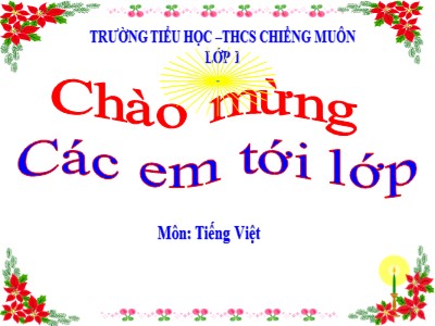 Bài giảng Tiếng Việt Lớp 1 - Bài 80: Ôn tập và kể chuyện - Trường tiểu học - THCS Chiềng Môn