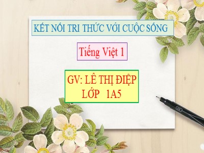 Bài giảng Tiếng Việt Lớp 1 - Bài: Cả nhà đi chơi núi - Năm học 2020-2021 - Lê Thị Điệp