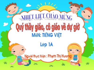 Bài giảng Học vần Lớp 1 - Bài 103: uôi - ươi - Phạm Thị Hương