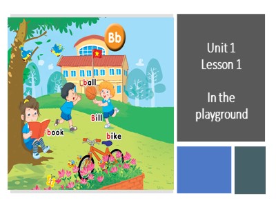 Bài giảng Tiếng Anh Lớp 1 - Unit 1 - Lesson 1: In the playground