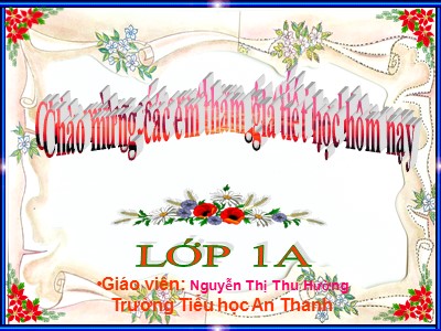 Bài giảng Tiếng Việt Lớp 1 - Bài 117: Ôn tập - Nguyễn Thị Thu Hường