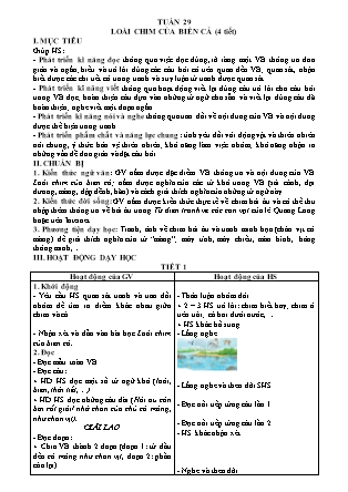 Bài giảng Tiếng Việt Lớp 1, Tuần 29 - Năm học 2020-2021 - Nguyễn Thị Thảo - Trường Tiểu học Duy Tân