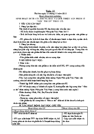 Kế hoạch bài dạy Lớp 1 - Tuần 12 (Thứ 2+3+4) - Năm học 2022-2023 - Nguyễn Thị Hải Trường