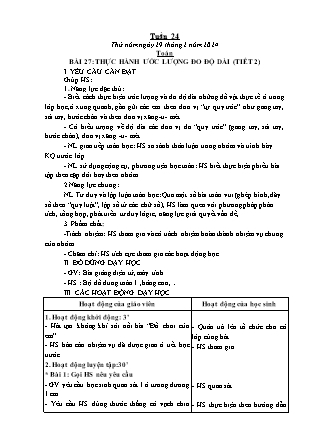 Kế hoạch bài dạy Lớp 1 - Tuần 24 (Thứ 2+3+4) - Năm học 2023-2024 - Hoàng Thị Hồ Lam