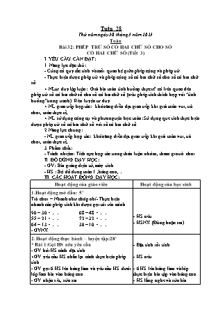 Kế hoạch bài dạy Lớp 1 - Tuần 28 (Thứ 5+6) - Năm học 2022-2023 - Hoàng Thị Hồ Lam