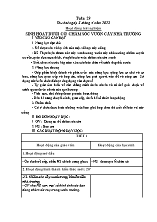 Kế hoạch bài dạy Lớp 1 - Tuần 29 (Thứ 2+3+4) - Năm học 2022-2023 - Hoàng Thị Hồ Lam