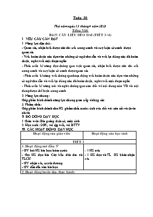 Kế hoạch bài dạy Lớp 1 - Tuần 30 (Thứ 5+6) - Năm học 2022-2023 - Trần Thị Hảo