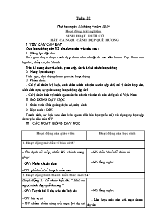 Kế hoạch bài dạy Lớp 1 - Tuần 32 (Thứ 2+3+4) - Năm học 2023-2024 - Hoàng Thị Hồ Lam