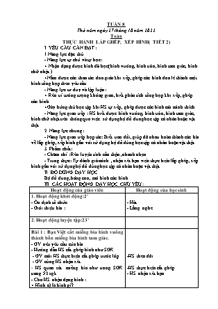 Kế hoạch bài dạy Lớp 1 - Tuần 8 (Thứ 5+6) - Năm học 2022-2023 - Nguyễn Thị Hải Trường
