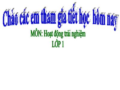 Bài giảng HĐTN 1 - Bài 9: Phòng tránh bị bắt nạt