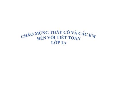 Bài giảng môn Toán 1 - Bài 29: Phép cộng số có hai chữ số với số có một chữ số (Tiết 1)