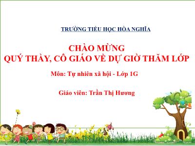 Bài giảng TNXH 1 - Bài 26: Cùng khám phá bầu trời (Tiết 2)(Trần Thị Hương)