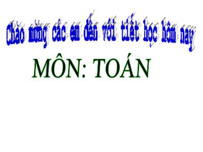 Bài giảng Toán 1 - Bài 2: Các số 6, 7, 8, 9, 10 (Tiết 1)