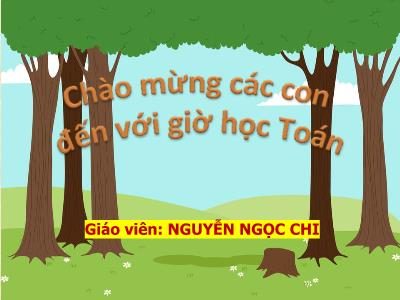 Bài giảng Toán 1 - Bài 8: Thực hành lắp ghép, xếp hình (Tiết 1)(Nguyễn Ngọc Chi)