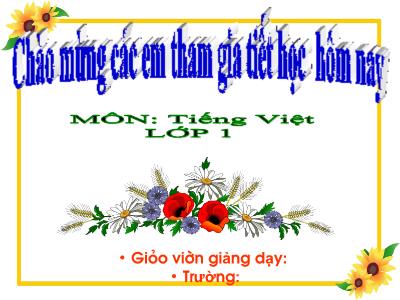 Bài giảng Tiếng Việt 1 (Kết nối tri thức) - Bài 57: anh, ênh, inh (Tiết 1+2)