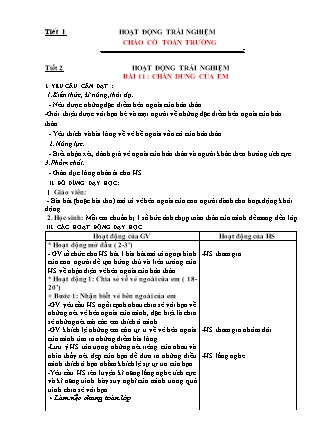Giáo án Hoạt động trải nghiệm 1 (Kết nối tri thức) - Tuần 17