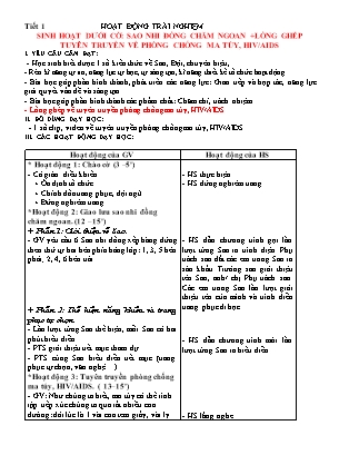 Giáo án Hoạt động trải nghiệm 1 (Kết nối tri thức) - Tuần 5