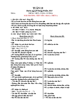 Giáo án Tăng cường Tiếng Việt 1 (Kết nối tri thức) - Tuần 24 - Năm học 2024-2025