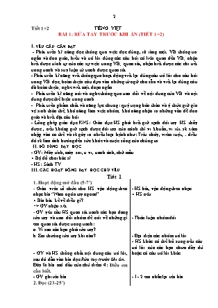 Giáo án Tiếng Việt 1 (Kết nối tri thức) - Tuần 25