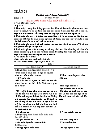 Giáo án Tiếng Việt 1 (Kết nối tri thức) - Tuần 29 - Năm học 2024-2025