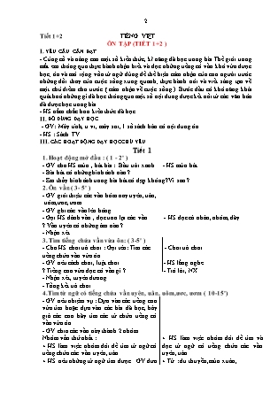 Giáo án Tiếng Việt 1 (Kết nối tri thức) - Tuần 35