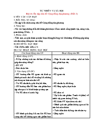 Giáo án Tự nhiên xã hội 1 (Kết nối tri thức) - Tuần 17
