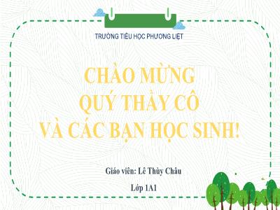 Bài giảng môn HĐTN Lớp 1 - Chủ đề 4, Bài 9: Phòng tránh bị bắt nạt (GV: Lê Thùy Châu - Trường TH Phương Liệt)