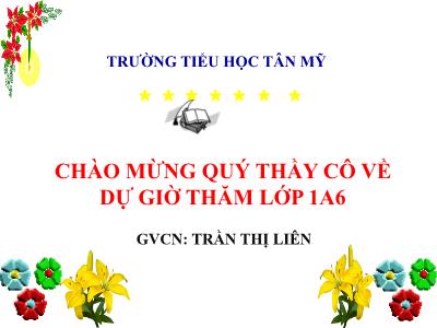 Bài giảng môn HĐTN Lớp 1 - Chủ đề 4, Bài 9: Phòng tránh bị bắt nạt (GV: Trần Thị Liên)