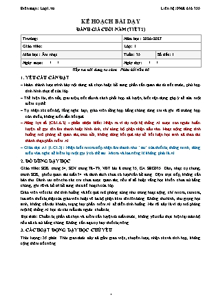 Kế hoạch bài dạy Âm nhạc 1 - Tuần 35 - Đánh giá cuối năm (Tiết 2) - Năm học 2026-2027 (Tích hợp Năng lực số và AI)