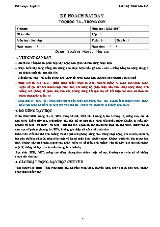 Kế hoạch bài dạy Âm nhạc 1 - Tuần 6 - Tổ quốc ta. Trống con - Năm học 2026-2027 (Tích hợp Năng lực số và AI)