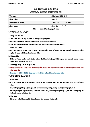 Kế hoạch bài dạy Mĩ thuật 1 - Tuần 29 - Chủ đề 8. Người thân của em - Tiết 4. Làm thiệp tặng người thân - Năm học 2026-2027 (Tích hợp Năng lực số và AI)